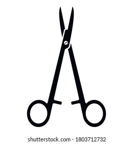 Dentist forceps icon. Simple illustration of dentist forceps vector icon for web design isolated on white background