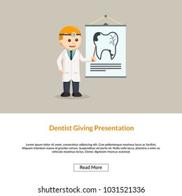Dentist Giving Presentation Information