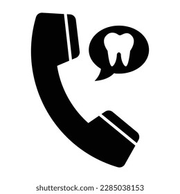 Helpline-Zahnarztsymbolfunktion für Vektorgrafiken