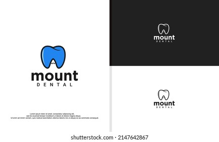 dentist in the highlands logo, vetor illustration dental logo