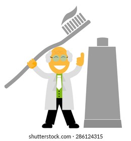 Dentist - Holding Tooth Brush 