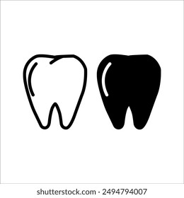 dentist icon, dental health orthodontist simple and clean modern design.