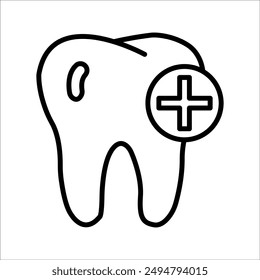 dentist icon, dental health orthodontist simple and clean modern design.