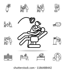 dentist icon. Hospital icons universal set for web and mobile
