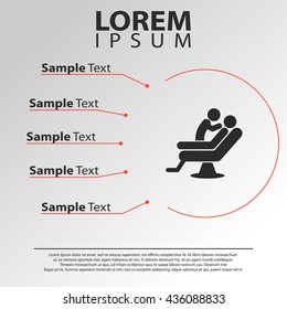 dentist icon. dentist infographics template