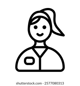 Dentist Icon in Line Style