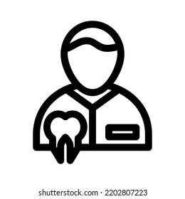 dentist icon or logo isolated sign symbol vector illustration - high quality black style vector icons
