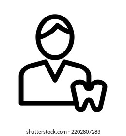dentist icon or logo isolated sign symbol vector illustration - high quality black style vector icons

