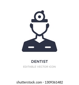dentist icon on white background. Simple element illustration from Dentist concept. dentist icon symbol design.