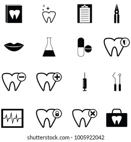 dentist icon set