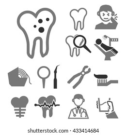 dentist icon set