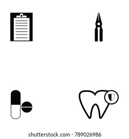 dentist icon set