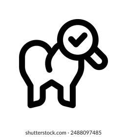 dentist icon. vector line icon for your website, mobile, presentation, and logo design.