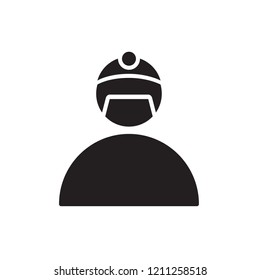 dentist icon vector. people icon glyph style