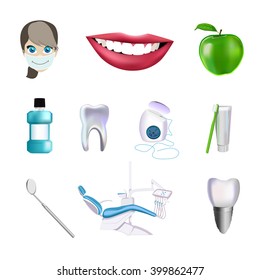 Dentist icons - Illustration 