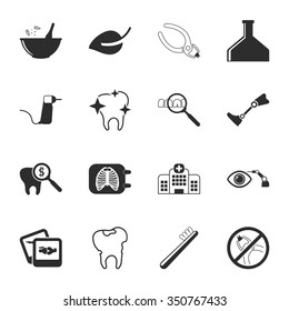 Dentist icons set. 
