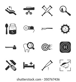 Dentist icons set. 