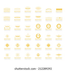 Dentist Icons Set - Isolated On White Background - Vector Illustration, Graphic Design Editable For Your Design  
