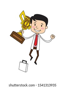 Dentist - Jumping with Trophy