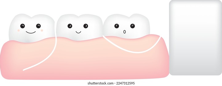 dentist kawaii cute vectors on white