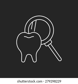 dentist line icon
