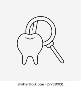 dentist line icon