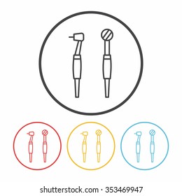 dentist line icon