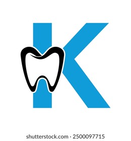  Dentist Logo combine with letter K vector template