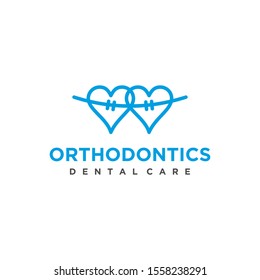 Dentist logo, dental health orthodontist modern simple and clean logo design