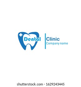 Dentist logo, dental health orthodontist modern simple and clean logo design