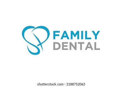 Dentist logo dental health orthodontist modern icon symbol illustration