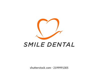 Dentist logo dental health orthodontist modern icon symbol illustration