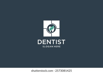 dentist logo design premium vector.