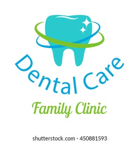 Dentist logo implants vector medical symbol badge