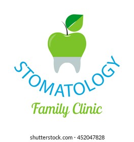 Dentist logo implants vector medical symbol badge