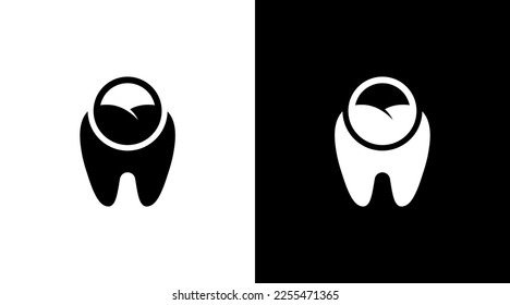 dentist logo monogram dental medical black and white icon illustration style Designs templates