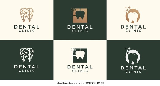 Dentist Logo Template for dental clinic, dentist, teeth care or oral hygiene concept.