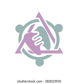 Dentist logo template. Dental clinic icon app. Happy healthy tooth idea symbol vector template.