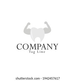 Plantilla de logotipo de dentista, ilustración del vector de dientes