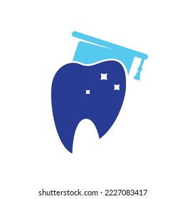 Plantilla de logotipo de dentista, diseño de ilustración vectorial. Diseño dental abstracto con el logotipo del instituto dental.