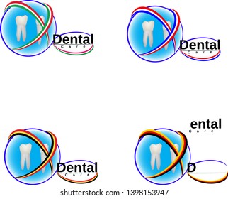 dentist logo with tooth and accessories