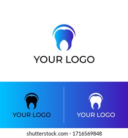 Dentist Logo tooth shape design vector template...Dental Clinic