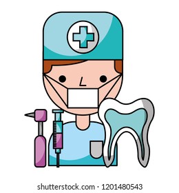 dentist man tooth tools hygiene dental