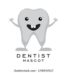 Dentist mascot logo, dental health