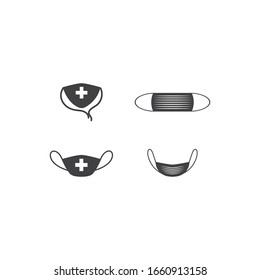Dentist mask icon vector illustration