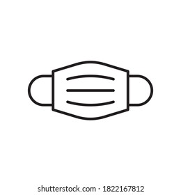 Dentist mask linear icon. Modern outline Dentist mask