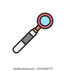 Dentist Mirror Icon Vector Illustration