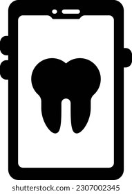 dentist mobile app concept, Teeth accessories Store vector icon design, odontology symbol, oral medicine sign, Dental instrument stock illustration
