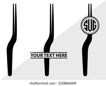 Dentist Monogram Vector Illustration Silhouette