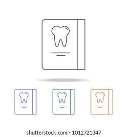 Dentist reception days schedule icon. Dental Element multi colored icons for mobile concept. Thin line icon for website design and development, app development. Premium icon on white background